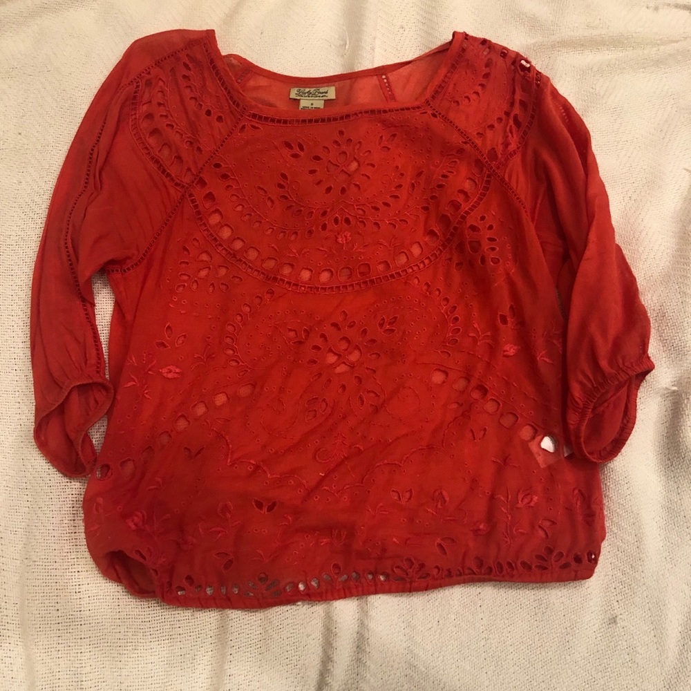 Lucky Brand Eyelet Top
